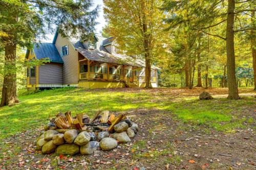 Town of Webb House | Private Deck & Fire Pit: Adirondack Family Home