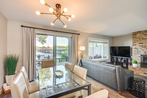 Riverfront Champlin Townhome w/Deck & Water View!